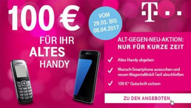 Telekom Alt gegen Neu Aktion mit 100€ Bonus ★ Magenta Tarife ★