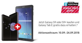 AKTION: Gratis Galaxy TAB E beim Kauf eines Galaxy S9 / S9+