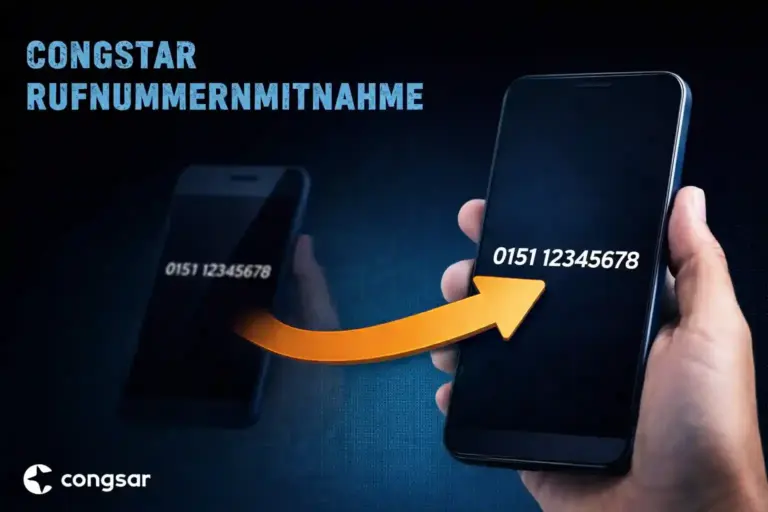 congstar Rufnummernmitnahme 2026: Kostenlos + 10€ Bonus