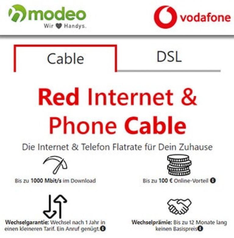 Vodafone DSL / Kabel Tarife mit bis zu 210€ Bonus oder Hardware (Samsung 55" 4k TV, Apple HomePod, 2 x Sonos One)