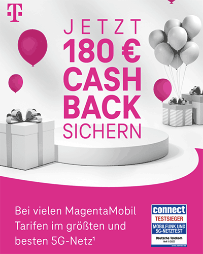 180€ Telekom Cashback Aktion