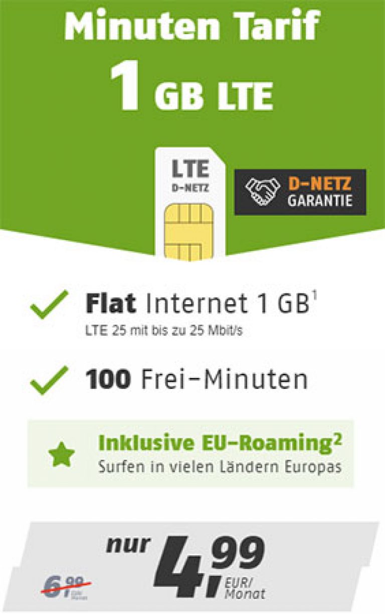 Klarmobil Smartphone Flat Tarife ab 4,99€ | Telekom LTE Netz