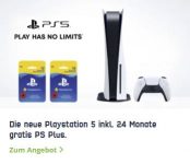 Sony Playstation 5 für 99,99€ mit 10 GB Telekom / Vodafone Vertrag für 41,99€ / Monat