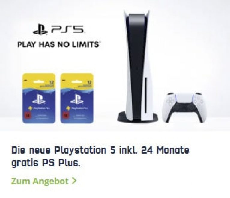 Sony Playstation 5 für 99,99€ mit 10 GB Telekom / Vodafone Vertrag für 41,99€ / Monat