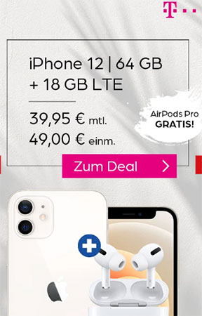 Telekom Magenta Mobil M (Young) Tarife (bis zu 24 GB Flat) mit iPhone 12 (mini), Google Pixel 5, Galaxy S21 ab 4,95€