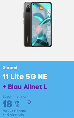 Blau Allnet L (bis zu 5GB LTE) ab 10,49€ mit Xiaomi Redmi Note 10 5G, Samsung Galaxy A52s 5G, Oppo A54 5G ab 1€
