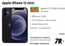 Apple iPhone 12 mini 128GB für 79€ mit 15 GB Vodafone Tarif für 29,99€