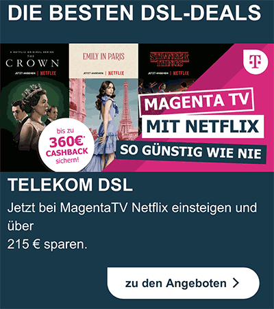 Telekom DSL MagentaZuhause Tarife mit bis zu 430€ Auszahlung