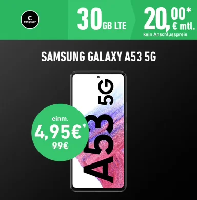 30 GB Congstar Allnet Flat ab 20€ mit TOP-Smartphones | TOP-Deal: Galaxy S21 FE 5G für 49€