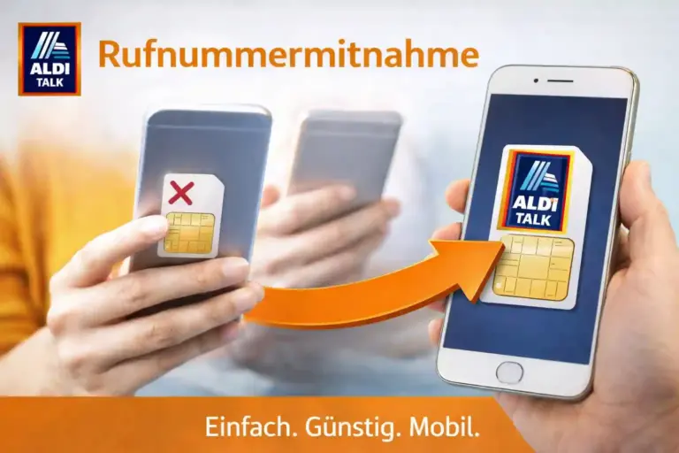ALDI TALK Rufnummernmitnahme 2025: 10€ Bonus sichern