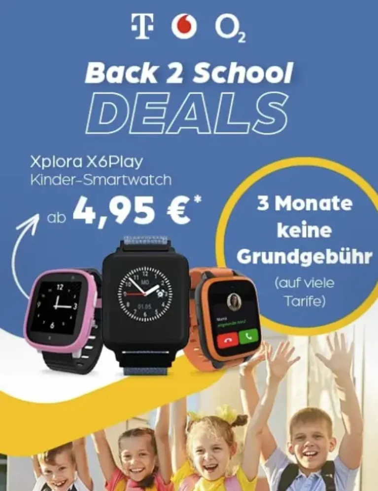 Kinder Smartwatch mit Vertrag ab 4,95€ | über 300 Angebote