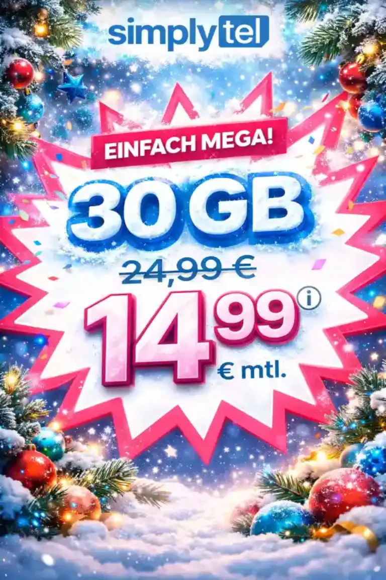 📱 simplytel Angebote 2025: 5 GB Allnet-Flat ab 5,99 €