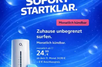 📡 o2 HomeSpot: 5G-Internet ab 14,99€/Monat ✓