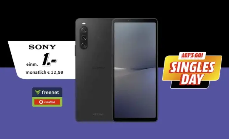 Sony Xperia 10 V für 1€ mit 10 GB Vodafone Vertrag für 12,99€ | eff. 2,66 €
