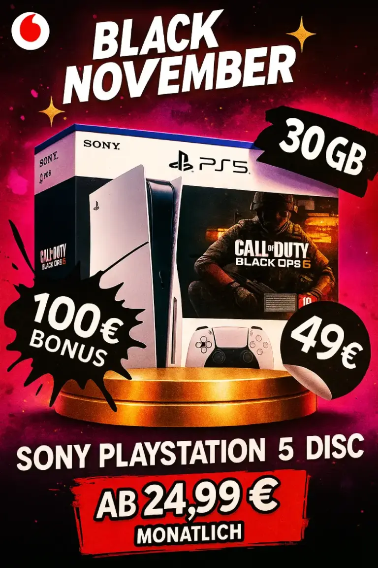PS5 + CoD Black Ops 6 | bis 30 GB 5G | ab -0,88€ mtl.