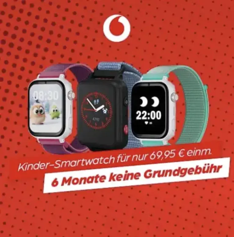 Anio 5 Kindersmartwatch für 69,95€ mit 6 GB Vodafone Vertrag mtl. 5,99€ | eff. 1,19€