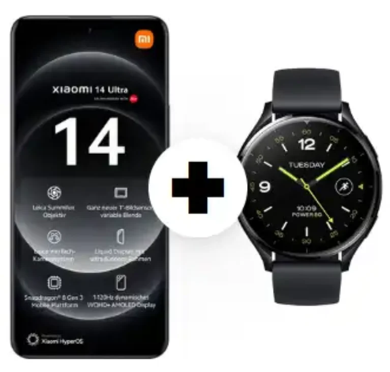 Xiaomi 14 Ultra + Watch für 159 € mit 2 x 280 GB o2 eff. gratis