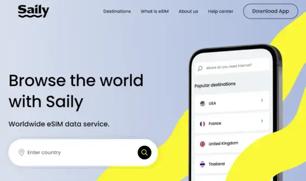 Saily von NordVPN: Globales Datenroaming mit der eSIM