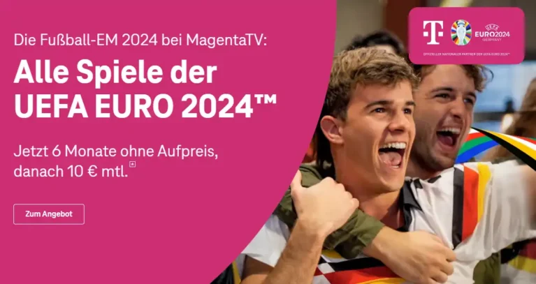 Telekom: Unbegrenztes Datenvolumen zur Fußball-EM 2024