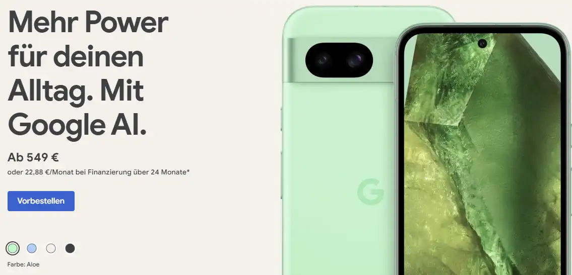 Google Pixel 8a Details