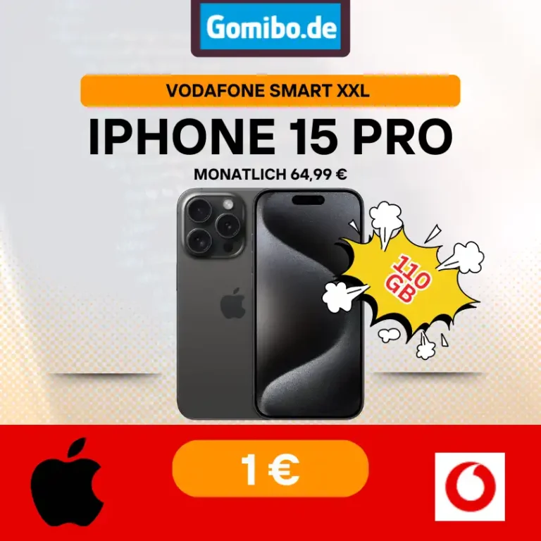 Vodafone Smart XXL (bis zu 180 GB) ab 59,99€ mit iPhone 15 Pro (Max), Pixel 8 (Pro), Galaxy S24 (Ultra) ab 1€