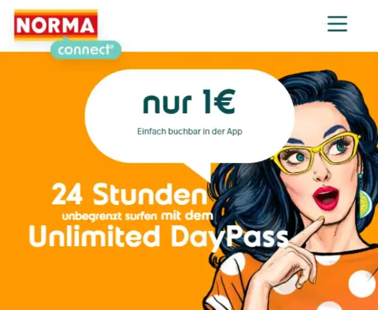 Unbegrenztes Surfen bei Norma Connect: DayFlat für 1 Euro