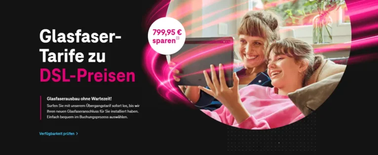 Telekom Glasfaser-Tarife: 150 bis 2.000 Mbit/s im Angebot