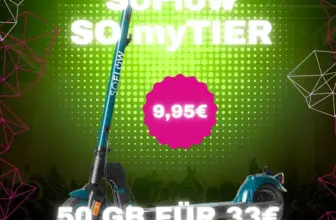 SoFlow eScooter für 9,95€ + 50GB congstar für 33€ eff. 6,58€
