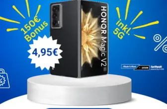 Honor Magic V2 5G für 4,95 € + 140 GB o2 Tarif eff. gratis