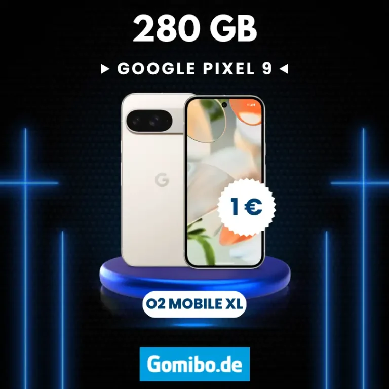 o2 Mobile XL 280GB mit iPhone 15 Pro, Galaxy S24+ & Pixel 9 Pro