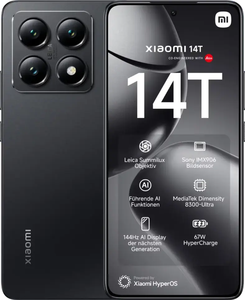 Xiaomi 14T 512 GB für 4.95 EUR mit Vodafone Smart M 65 GB