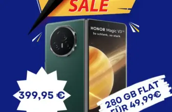 Honor Magic V3 für 399,95€ ⚡ o2 Mobile XL 280 GB eff. gratis