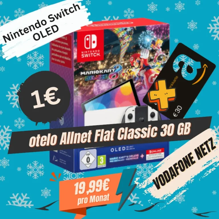 Nintendo Switch für 119.95 EUR mit Telekom Smart Connect S 0,5 GB