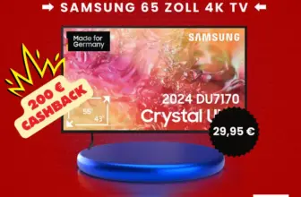 Samsung 65 Zoll UHD 4K TV für 4,95 € mit 50 GB Vodafone