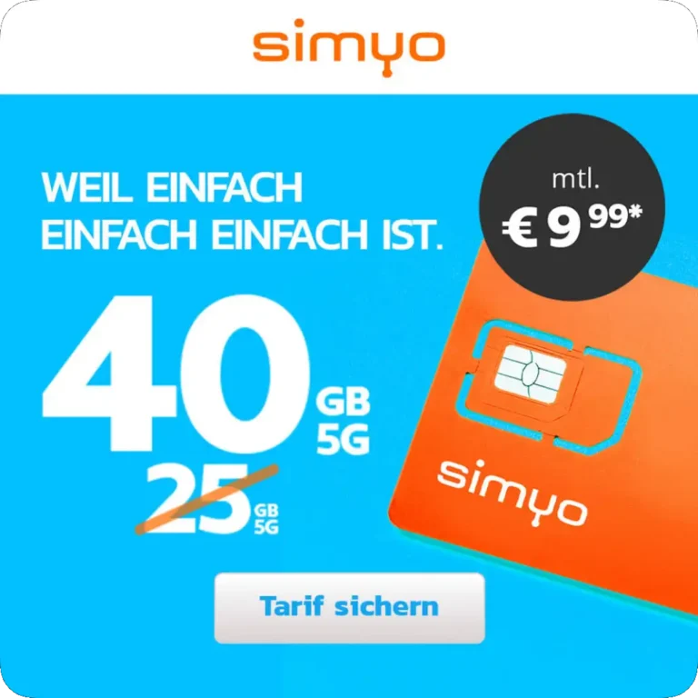 SIMYO vs. Drillisch: Bis zu 40 GB ab 4,99 € im Vergleich