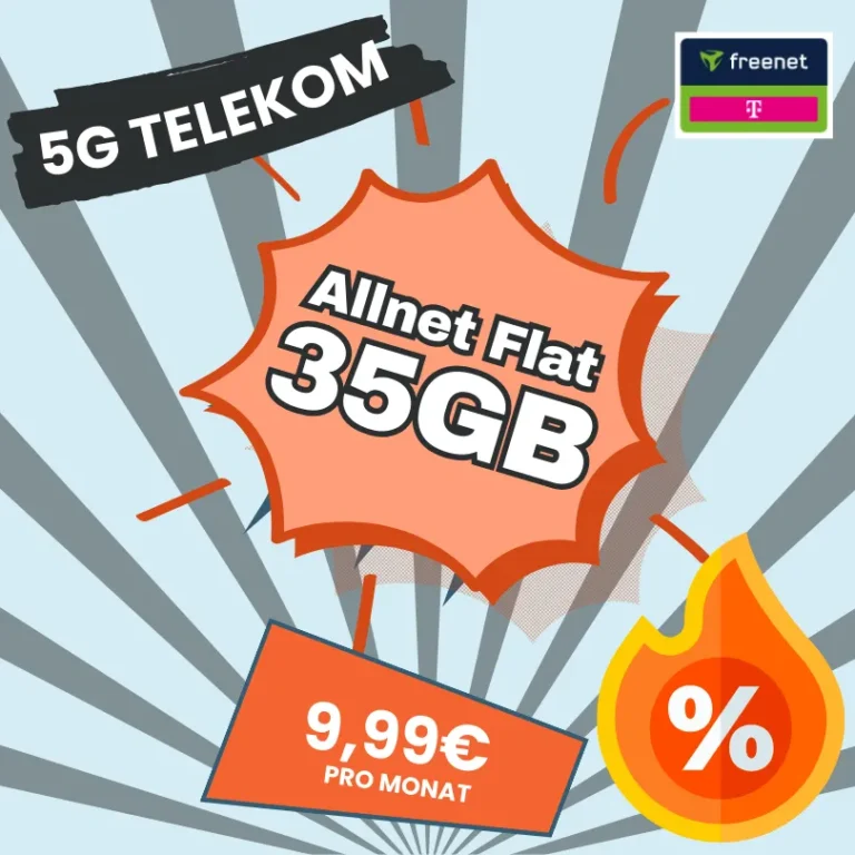 🔥 Telekom 5G: 35GB für 9,99€ – Black Week Deal