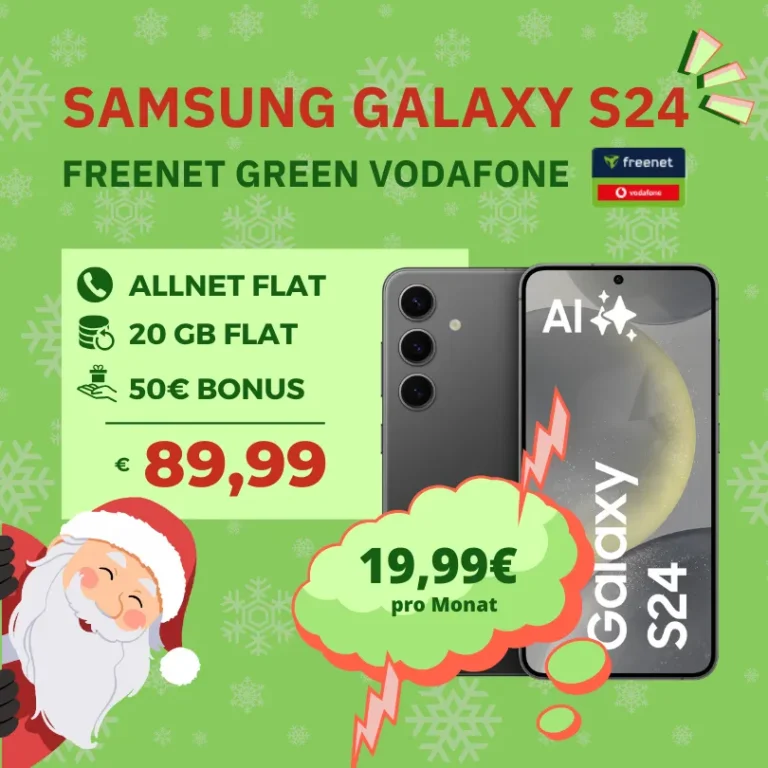 📱 Galaxy S24 + 20GB | -1€/Monat mit 50€ Bonus
