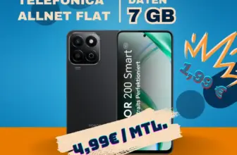 Honor 200 + 7GB für 4,99€ ⚡ Handy mit Vertrag unter 5€