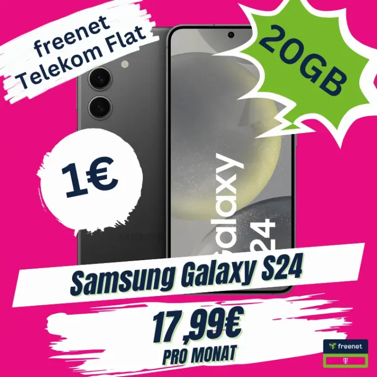 🔥 Galaxy S24 + 20GB Telekom-Netz: eff. -0,47€/mtl! 📱
