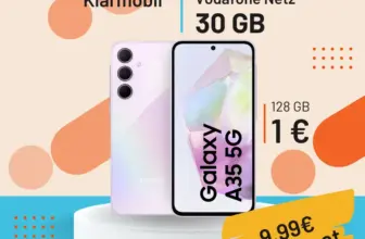 Galaxy A35 5G + 30GB Vodafone für eff. 1,28€/M