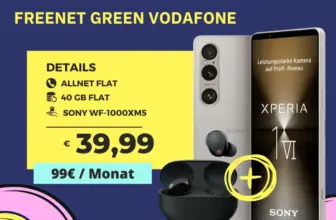 Sony Bundle ⚡ Xperia 1 VI + ANC-Kopfhörer + 40GB gratis