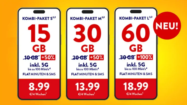 🔥 Aldi Talk: Doppeltes Datenvolumen ab 8,99 € | Neu