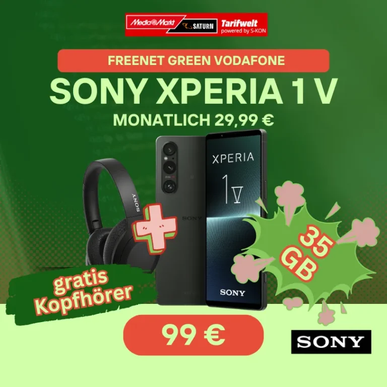 🔥 Sony Xperia 1 V + 35 GB & WH-1000XM4 – 343 € sparen
