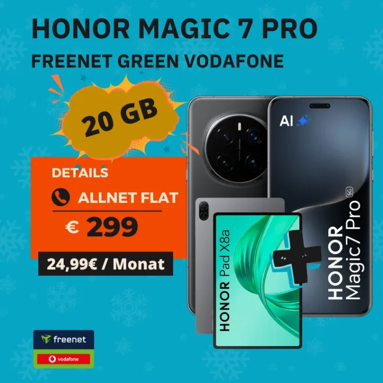 📱 Honor Magic 7 Pro: Bis zu 539€ sparen + 20 GB