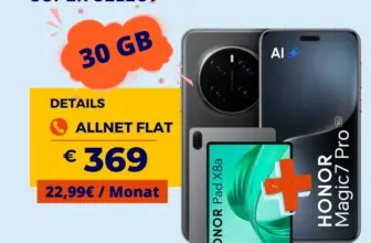 Honor Magic 7 Pro + Pad X8A: 22,99€/M bei -8,64€ Effektiv 🔥