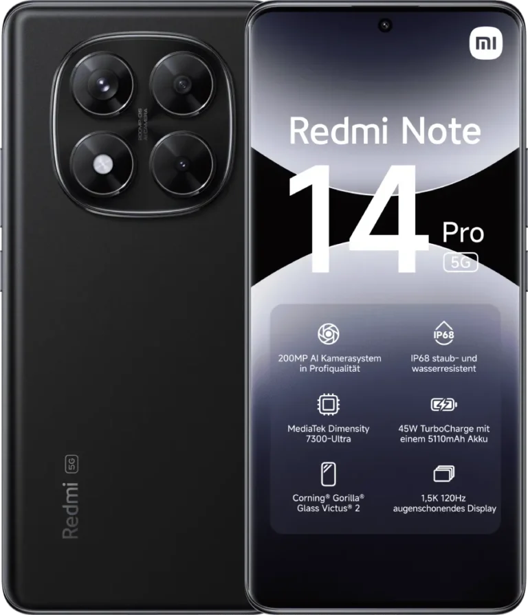 📱 Xiaomi Redmi Note 14 Pro 5G mit Vertrag ab 4,95€