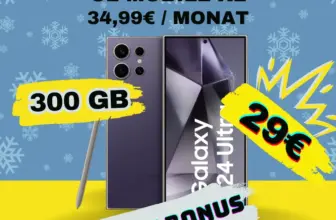 Galaxy S24 Ultra + O₂ 300GB für eff. -4,89€/mtl 📱💰