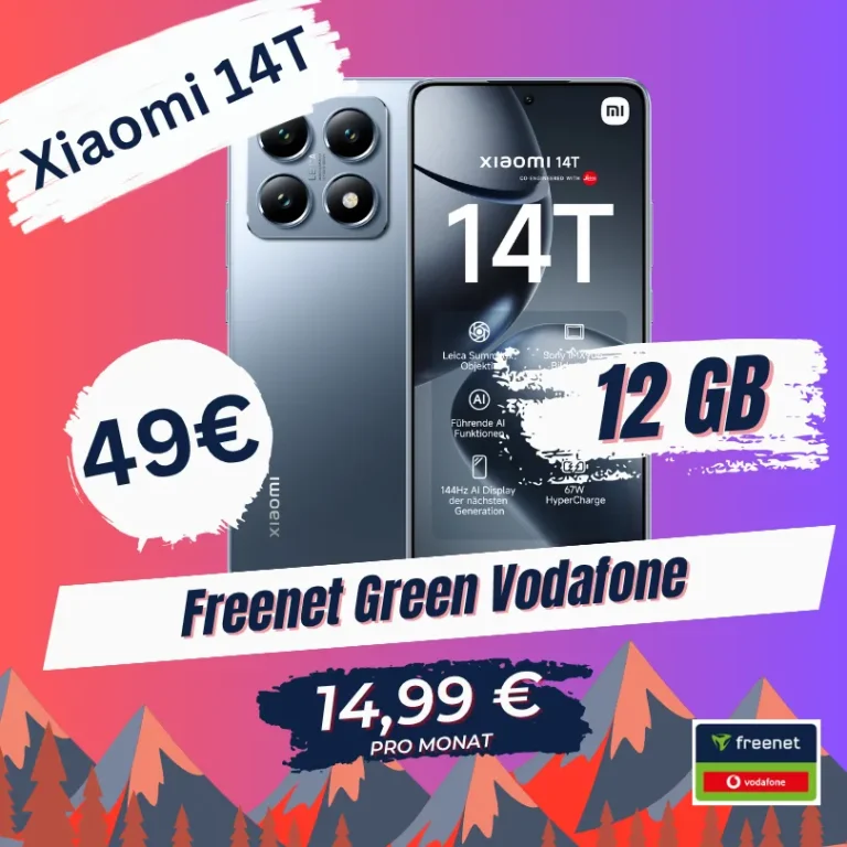 📱 Xiaomi 14T 12GB + Tarif ab 14,99€ | eff. 2,45€ 🔥