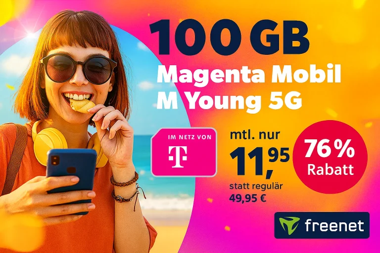 Telekom Young 5G: 100GB für 11,95€ im D1-Netz 📱