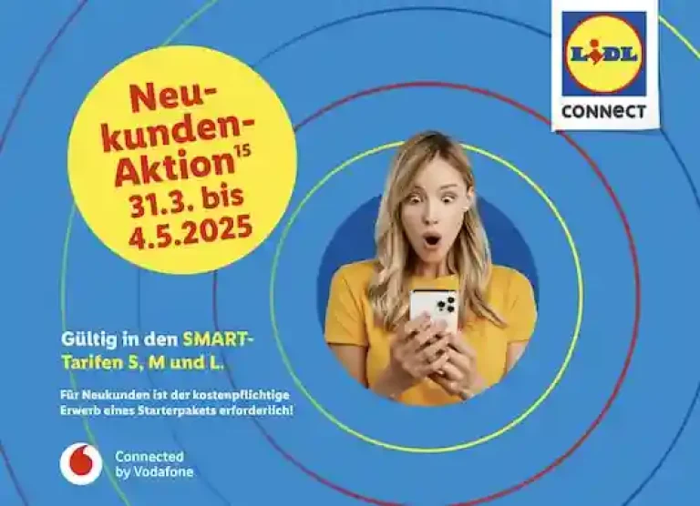 🔥 Lidl Connect: 4 Wochen gratis im Vodafone-Netz 📱